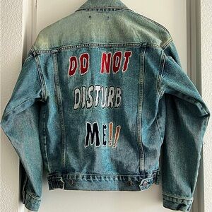 Forever 21 do not disturb me denim jacket